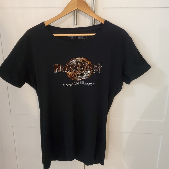 Hard Rock Cafe Cayman Islands jeweled T shirt XXL. - Picture 2 of 5